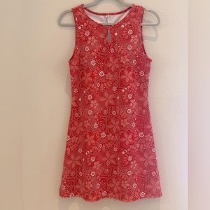 Nuu Muu Classic Keyhole Sleeveless Orange Floral Paisley Athletic Dress …